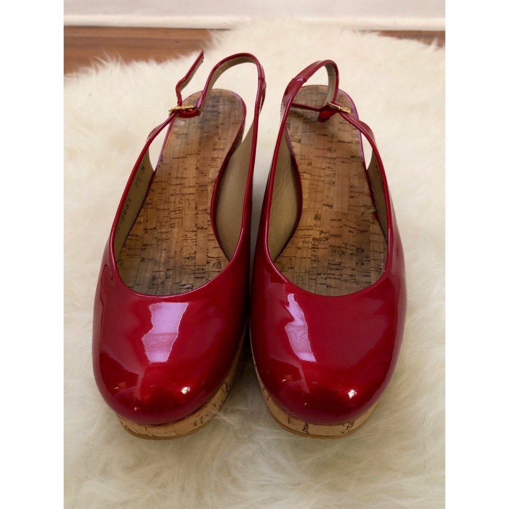 Red Stuart Weitzman Wedges